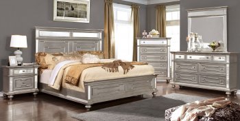 Salamanca CM7673 Bedroom in Silver Tone w/Options [FABS-CM7673-Salamanca]