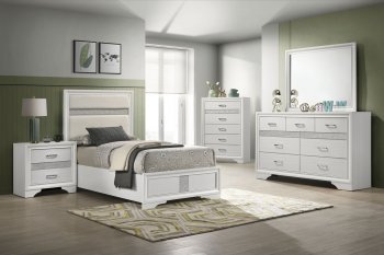 Miranda Kids Bedroom Set 4Pc 205110 White by Coaster w/Options [CRKB-205110 Miranda]