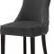 Hannah Dining Chair 774 Set of 2 Grey Velvet Fabric by Meridian