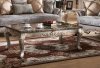 Oprah Traditional Coffee Table w/Marble Table Top & Options