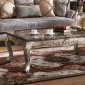 Oprah Traditional Coffee Table w/Marble Table Top & Options