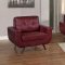 Deryn Sofa 8327RED in Red Leather Gel Match by Homelegance