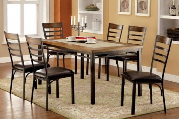 Hailey CM3828T Dining Table in Bronze Tone w/Options [FADS-CM3828T-Hailey]