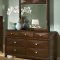 Cherry Finish Diamond Block Contemporary Bedroom w/Options