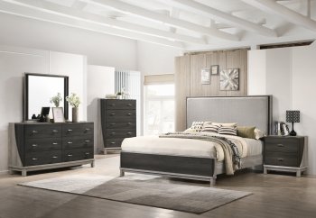 8451A Bedroom Set 5Pc Charcoal & Light Gray by Lifestyle [SFLLBS-8451A]