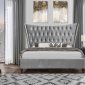 9097 Upholstered Bed in Silver by Global