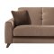 Fabio Plato Light Brown Sofa Bed in Fabric by Sunset w/Options