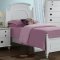 Leila Kids Bedroom 4Pc Set in White by Global w/Options