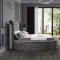 Luxus Velvet Bed in Grey by Meridian w/Options