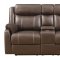 Domino Motion Sofa & Loveseat Set in Chocolate by Klaussner