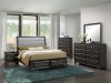 Ayana Bedroom w/Padded Headboard CM7554 - Antique Gray w/Options