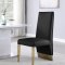 Porsha Dining Chair 749 Set of 2 Black Faux Leather by Meridian