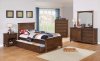 Kinsley Bedroom 4Pc Set 401001 in Country Brown by Coaster