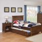 Kinsley Bedroom 4Pc Set 401001 in Country Brown by Coaster