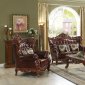 Eustoma Sofa 53065 in Cherry Top Grain Leather by Acme w/Options