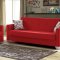 Donatella Sofa Bed in Red Fabric by Casamode w/Options