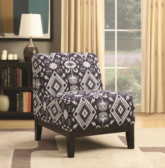 902926 Accent Chair Set of 2 in Striped Fabric by Coaster