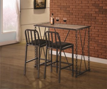 100692 Pub Dining Set 3Pc by Coaster w/Options [CRDS-100692]