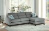 Greerman Sectional Sofa 9890GY in Gray Fabric by Homelegance