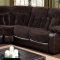 Hampshire Reclining Sectional Sofa CM6809 in Brown Fabric