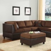 Comfort Living Sectional Sofa 9909CH in Chocolate by Homelegance