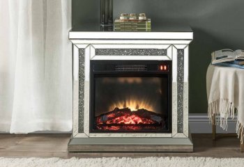 Noralie Electric Fireplace 90862 in Mirrored by Acme [AMFP-90862 Noralie]