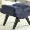 Esmeralda Accent Chair w/Ottoman CM-AC6839NV in Navy Fabric