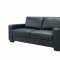 U801 Sofa & Loveseat Set in Black PVC by Global w/Options