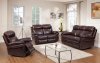 Leather Italia Joplin Sofa & Loveseat Set in Brown w/Options