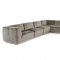 Hawthorn Sectional Sofa w/ Ottoman 2388 in Grey Fabric by VIG