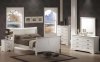 Louis Philippe 204691 Bedroom Set in White by Coaster w/Options