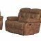 U2007 Reclining Sofa in Camel Micro Suede w/Options