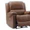 Xan Power Motion Sofa & Loveseat Set Leather Italia in Peanut