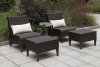 Vashira 5Pc Outdoor Patio Set CM-OT2549BR-5PK in Brown