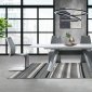 Beverly Hills Dining Table in White & Gray by Global w/Options