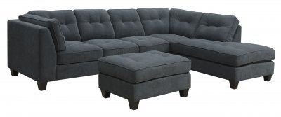 Patricia Sectional Sofa in Fabric w/Options