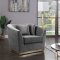 Arabella Sofa 617 in Grey Velvet Fabric by Meridian w/Options