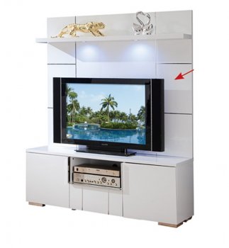 AV291-55 Wall Unit in White High Gloss by Pantek w/Options [PKWU-AV291-55-White]