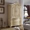 Monaco Bedroom in Antique Style White w/Optional Case Goods