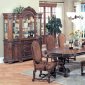 Dark Brown Finish Traditional 7 Pc Dining Set w/Options