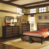 202300 Conway Bedroom by Coaster in Brown & Black w/Options