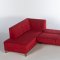 Cantona Zigana Marsala Sectional Sofa in Red Fabric by Istikbal