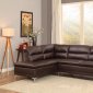 Soyer Sectional Sofa 9923DBR in Dark Brown by Homelegance