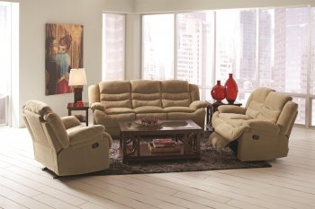 Novak 600081 Motion Sofa in Sand Fabric by Coaster w/Options [CRS-600081 Novak]