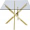 Xander Dining Table 902 by Meridian w/Gold Metal Base