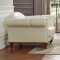 2601 Sofa in White Half Leather by ESF w/Options