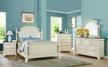 Tahira Bedroom in Ivory by Acme w/Optional Casegoods [AMBS-24420 Tahira]