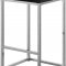 Nicola Counter Stool 904 Set of 2 Black Velvet Fabric -Meridian