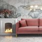 Massi Sofa TOV-S6165 in Rose Velvet Fabric by TOV Furniture