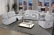 U8571 Power Motion Sofa in Light Gray Fabric by Global w/Options